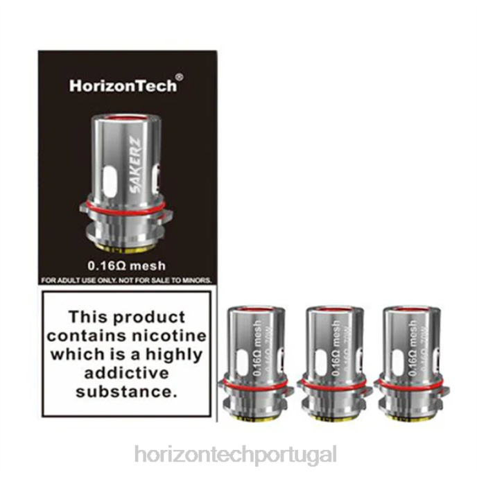 Horizon Tech Vape | HorizonTech Sakerz bobinas (pacote com 3) malha 0,16ohm (pacote com 3) 628D158