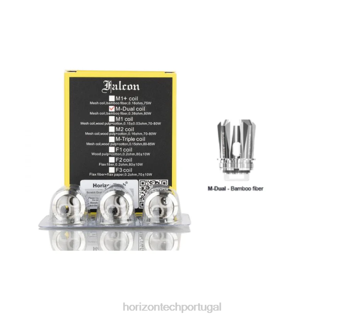 Horizontech Vape | HorizonTech Falcon bobinas (pacote com 3) bobina de malha dupla m 0,38 ohm 628D165