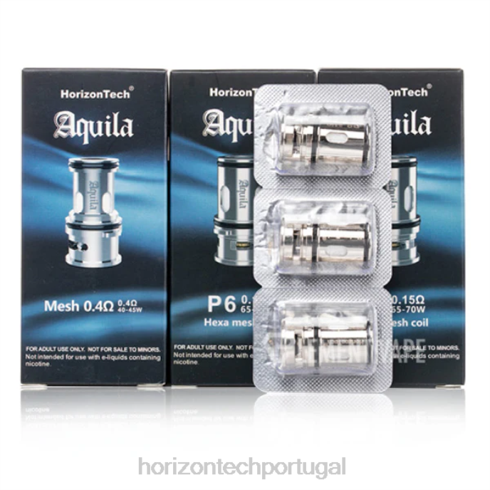 Horizontech Vape Portugal | HorizonTech Aquila bobina (pacote com 3) p6 - 0,15 ohm (pacote com 3) 628D183