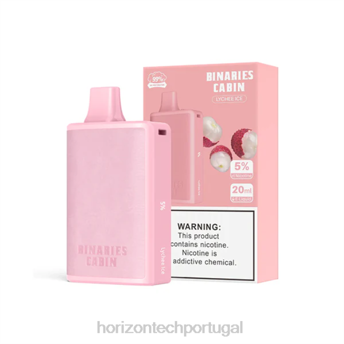 Horizon Tech Vape Coils | HorizonTech Binaries Cabin descartável 20ml gelo de lichia 628D60